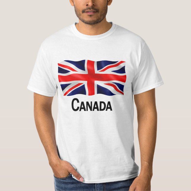 Canadá Union Jack - t-shirt do valor (Frente)