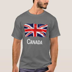 Canadá Union Jack - t-shirt escuro básico