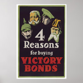 Canada WWI Propaganda Poster Victory Bonds