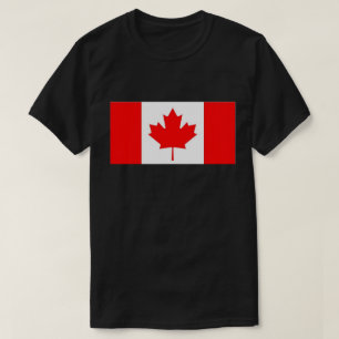 Canadense Flag Red White Maple Leaf T-Shirt