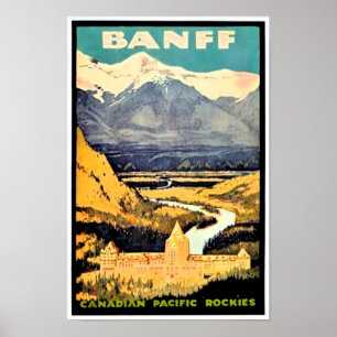 Canadense Montanhas Rochosas de Banff do poster