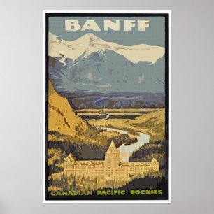 Canadense Montanhas Rochosas de Banff do poster