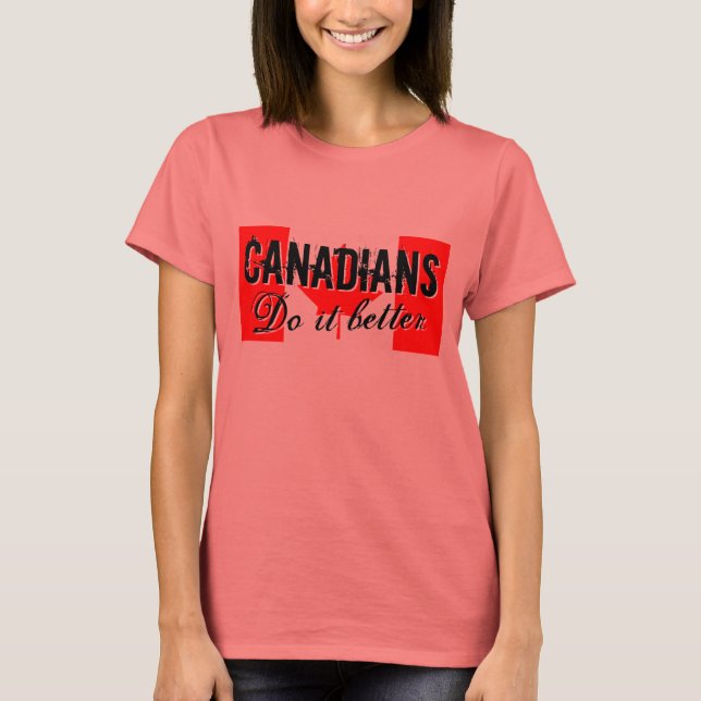 Canadenses melhora a camisa de t (Frente)