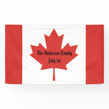 Canadian Flag Family Name 1 de julho