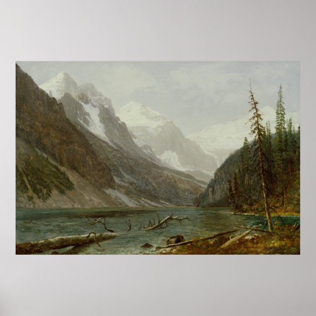 Canadian Rockies (1889) - Albert Bierstadt Poster (Frente)
