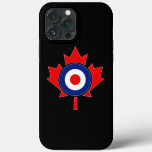 Canadiano Maple Leaf Roundel Mod em preto