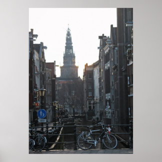 Canal Bike Church Holland Photo Poster