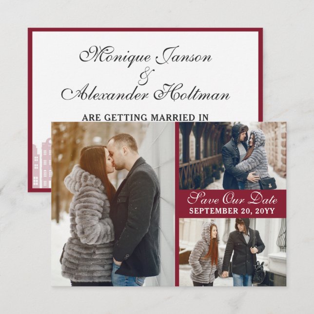 Canal De Amsterdã Casas Holandesas Salvem O Cartão (Frente/Verso)