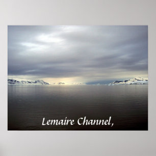 Canal de Lemaire, a Antártica - poster