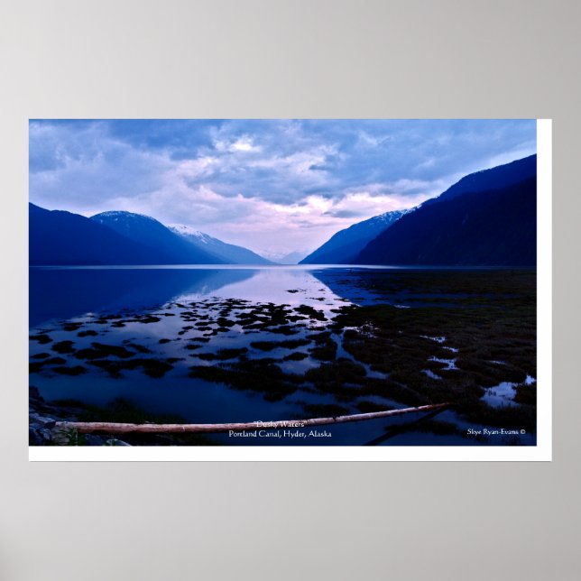 Canal de Portland, Hyder, Poster de Foto do Alaska (Frente)