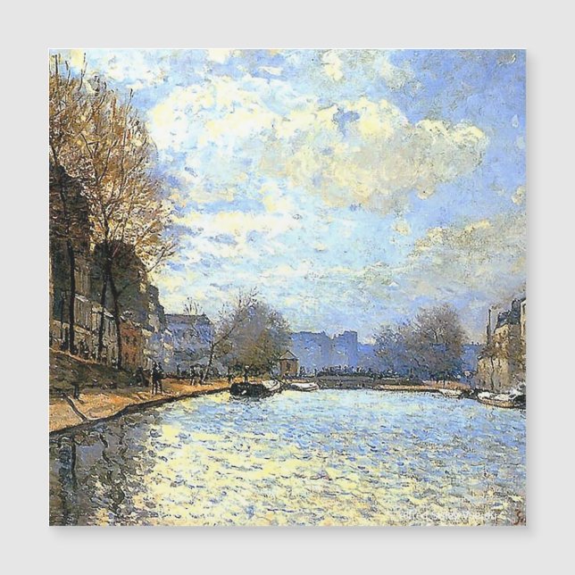 Canal de São Martinho Alfred Sisley  (Frente)