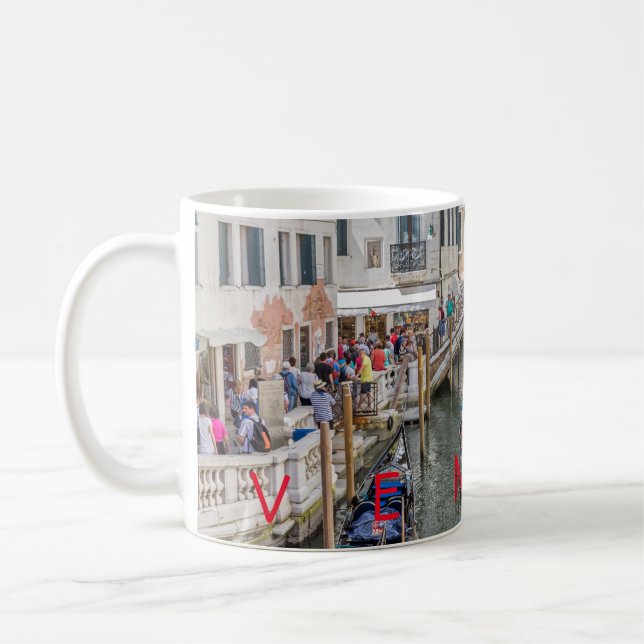 Canal de Veneza e caneca de café da ponte (Esquerda)