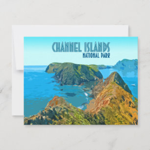 Canal Islands National Park California Flat Card