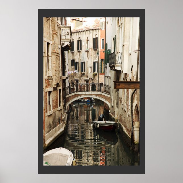 Canal na poster de Veneza (Frente)