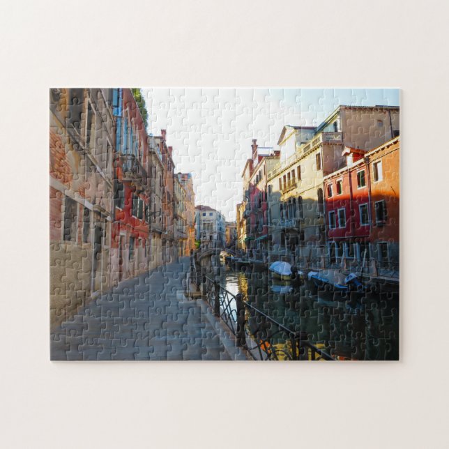 Canal oculto em Veneza - Quebra-cabeça (Horizontal)