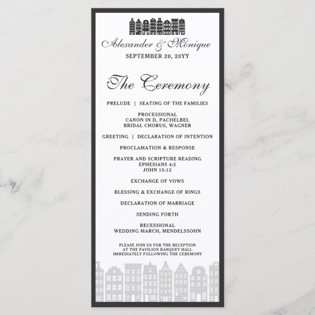 Canal Row de Amsterdã - Programa de Casamento Hola (Frente)