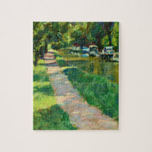 Canal Towpath em Goytre Wharf Jigsen Quebra-cabeça