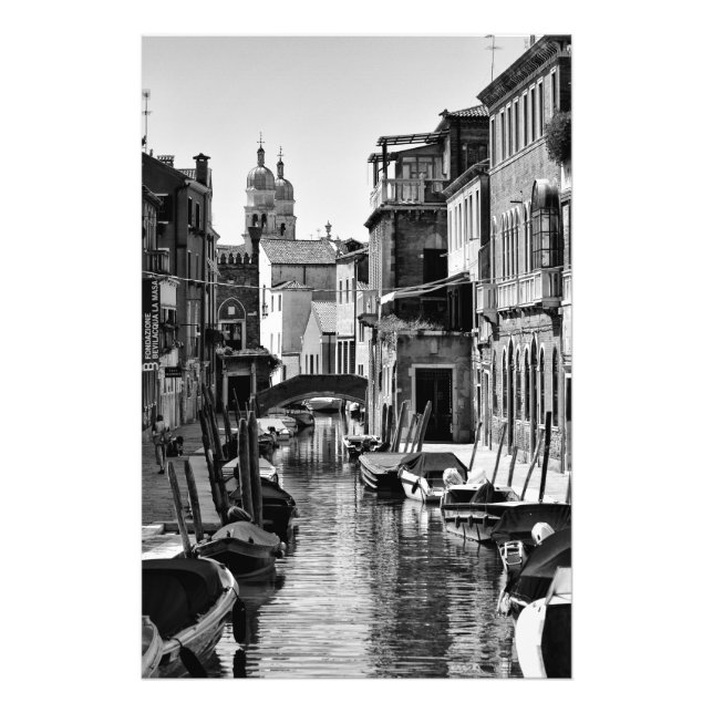 Canal veneziano - impressão de fotografia (Frente)