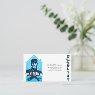 Canalizador em cartão de visita de canalização 