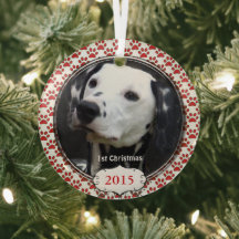Canas de Cachorro de Prata Meus Primeiros Ornament
