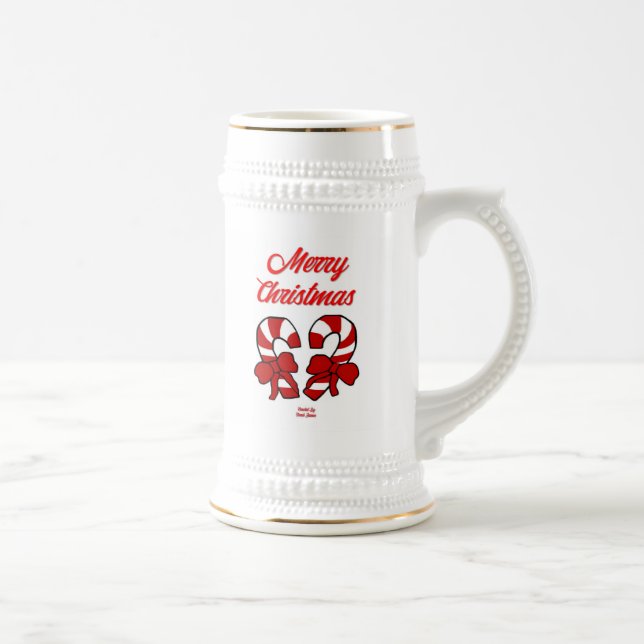 Canas de Natal Caneca de cerveja Mug (Direita)