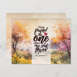 Canção de Salomão 3:4 Encontrei o Cartão de Uma Bí