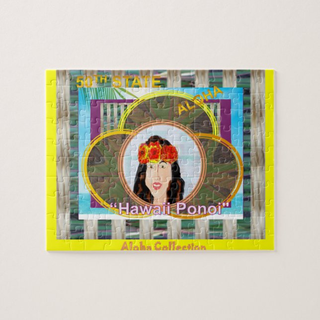 Canção do estado: é "Havaí Ponoi."  Quebra-cabeça (Horizontal)