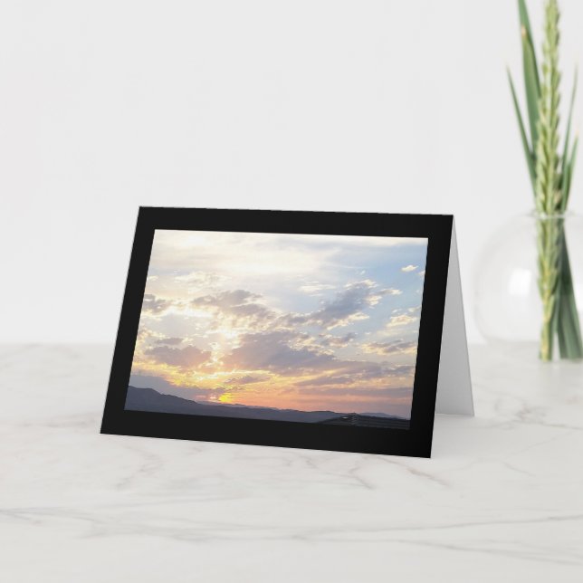 Canção do por do sol do verão do solenóide. Cartão (Frente)