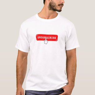 Cancelar assinatura do botão T-Shirt