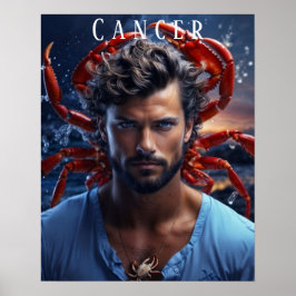 Cancer Astrológico Masculino Poster