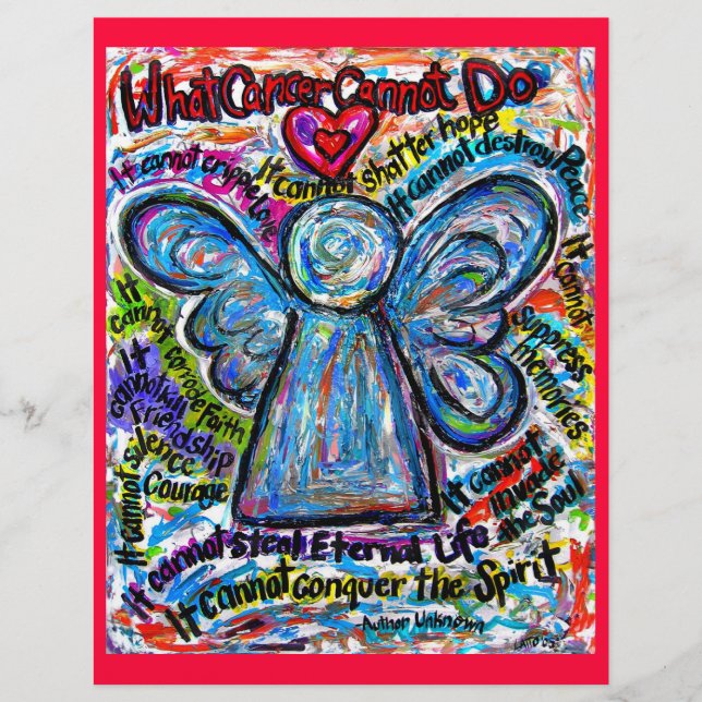 Cancer Colorida Angel Letterhead (Frente)
