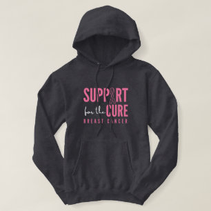 cancer da mama.suporte.cura. Moletom com Capuz