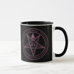 CANCER DE F*CK! Caneca de Baphomet
