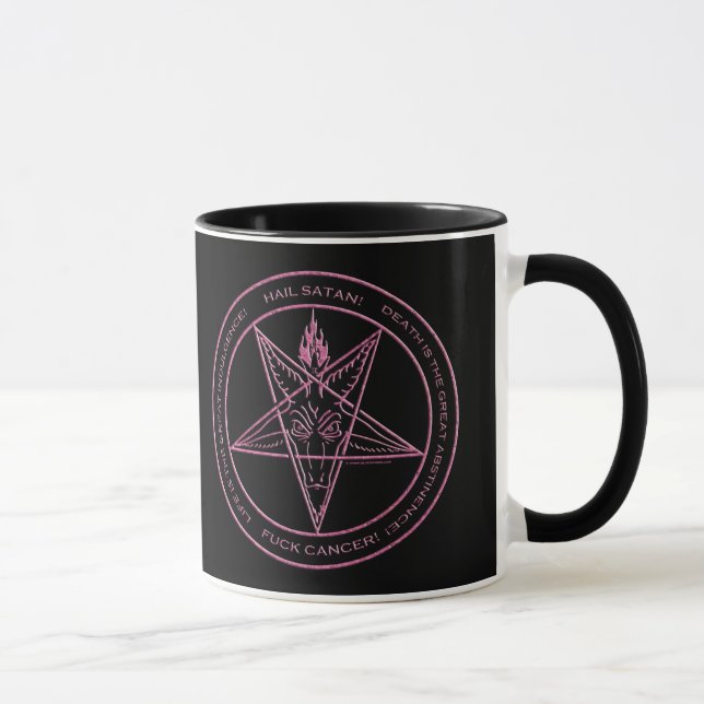 CANCER DE F*CK! Caneca de Baphomet (Direita)