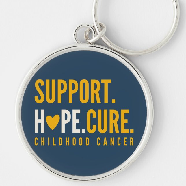 cancer de infância ajuda esperança cura Chaveiro (Frente)