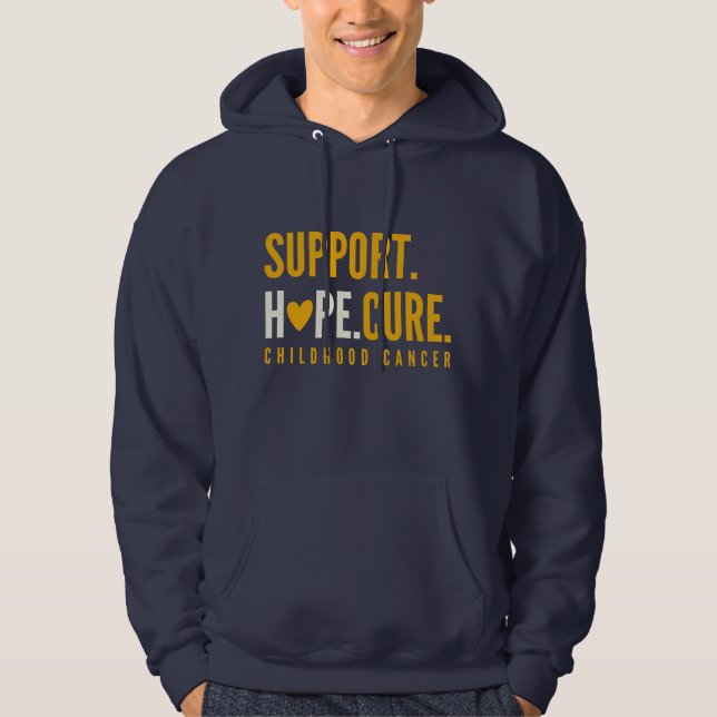 cancer de infância cura pullover Hoodie (Frente)