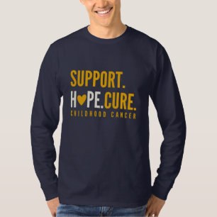 cancer de infância, esperança T-Shirt de longa fol