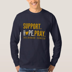 cancer de infância, esperança T-Shirt de longa fol