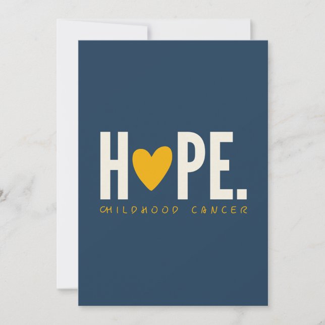 cancer de infância HOPE Convite para apresentação  (Frente)