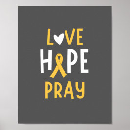 cancer de infância.love.hope.reze. POSTER e IMPRES
