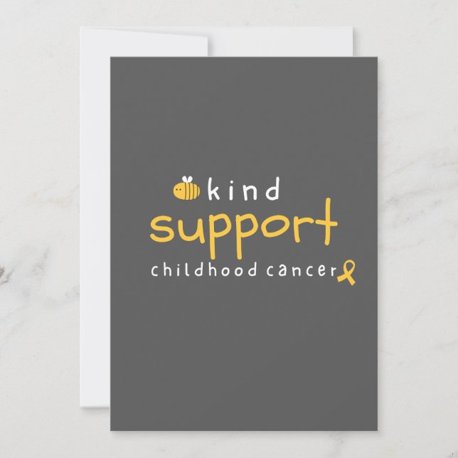 cancer de infância seja gentil com suporte Anúncio (Frente)