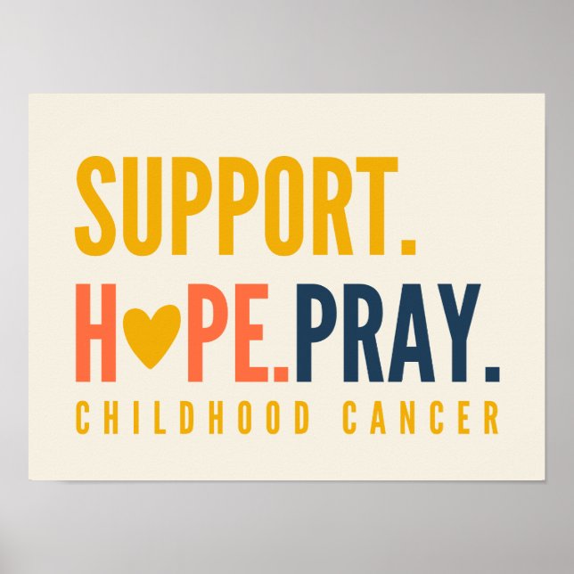 cancer de infância suporta Impressões de Poster de (Frente)
