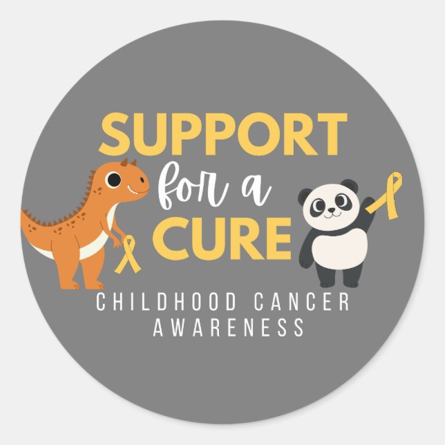 cancer de infância.support.cure adesivos e etiquet (Frente)