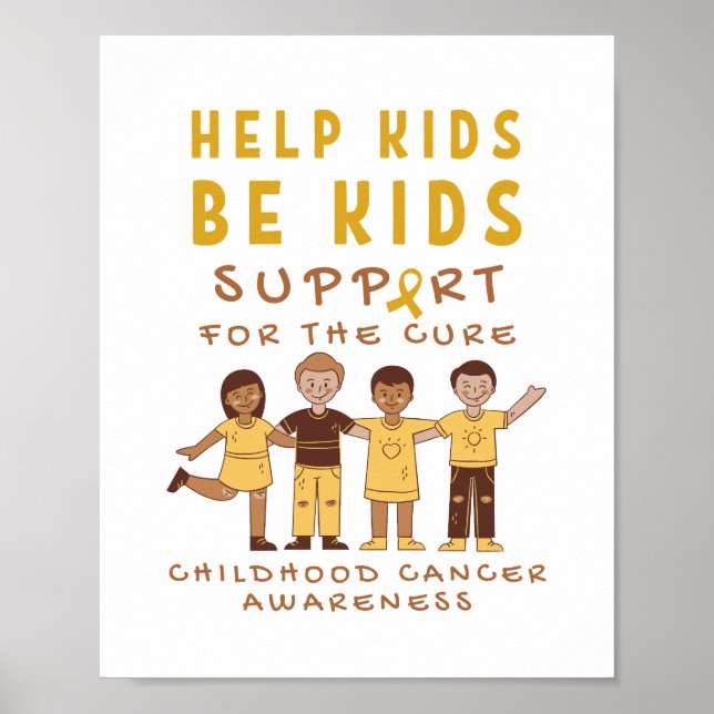 cancer e Impressões de apoio ao Poster infantil (Frente)