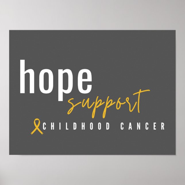 cancer e Impressões de esperança de Poster infanti (Frente)