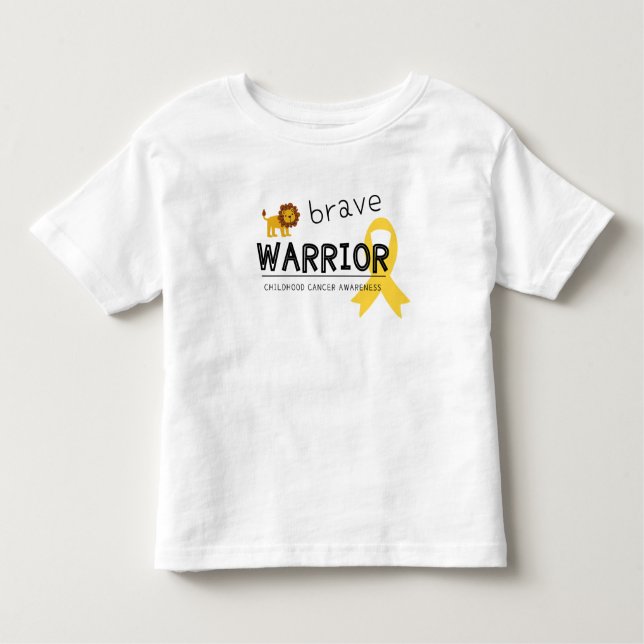 cancer guerreiro corajoso de camiseta (Frente)