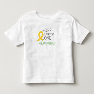 cancer infantil. Camiseta de criança personalizada