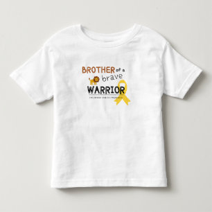 Câncer infantil. Camiseta irmão guerreiro corajoso