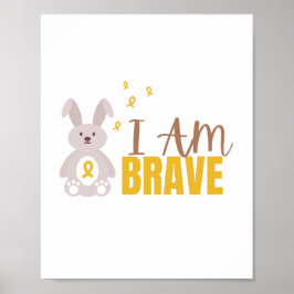cancer infantil. Eu sou corajoso. Poster e Impress
