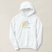 cancer infantil. Hoodie Pullover personalizado do 